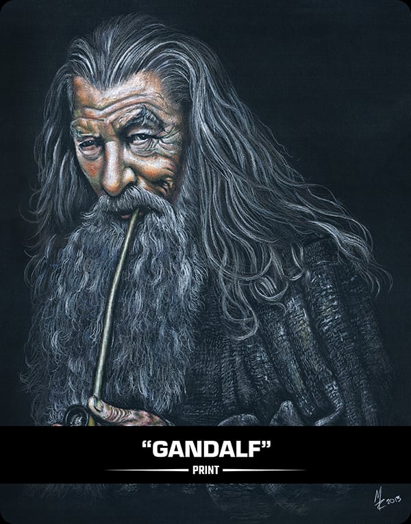 Gandalf store Digital Painting Canvas print